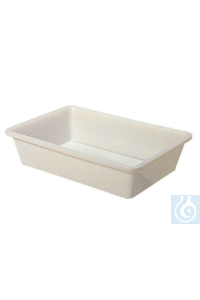 Photographic trays, volume 20 litre, HDPE white, dim. B 530 x D 400 x H 150 mm Photographic...